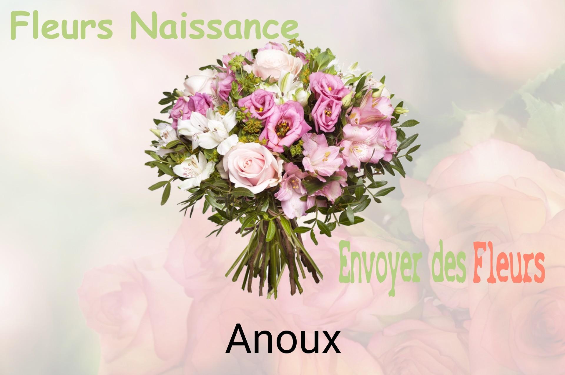 Bouquet de fleurs de naissance livré à Anoux